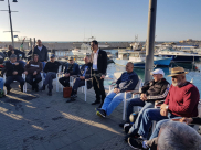 الهيئة الاسلامية تجتمع وتلخص مع الصيادين في ميناء يافا العام الاول للمعركة القضائية 